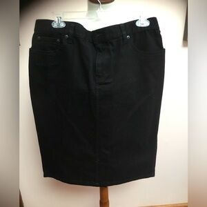 Ralph Lauren Black Jean Skirt